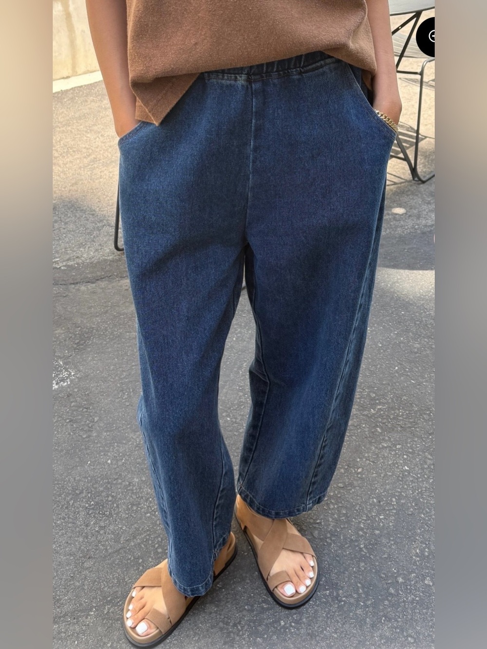 Le Bon Shoppe Dark Denim Arc Pant - Picture 6 of 6
